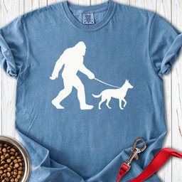Belgian Malinois Bigfoot Premium Tee Gift For Dog Lover