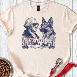 250 Years USA German Shepherd T Shirt Gift For Dog Lover