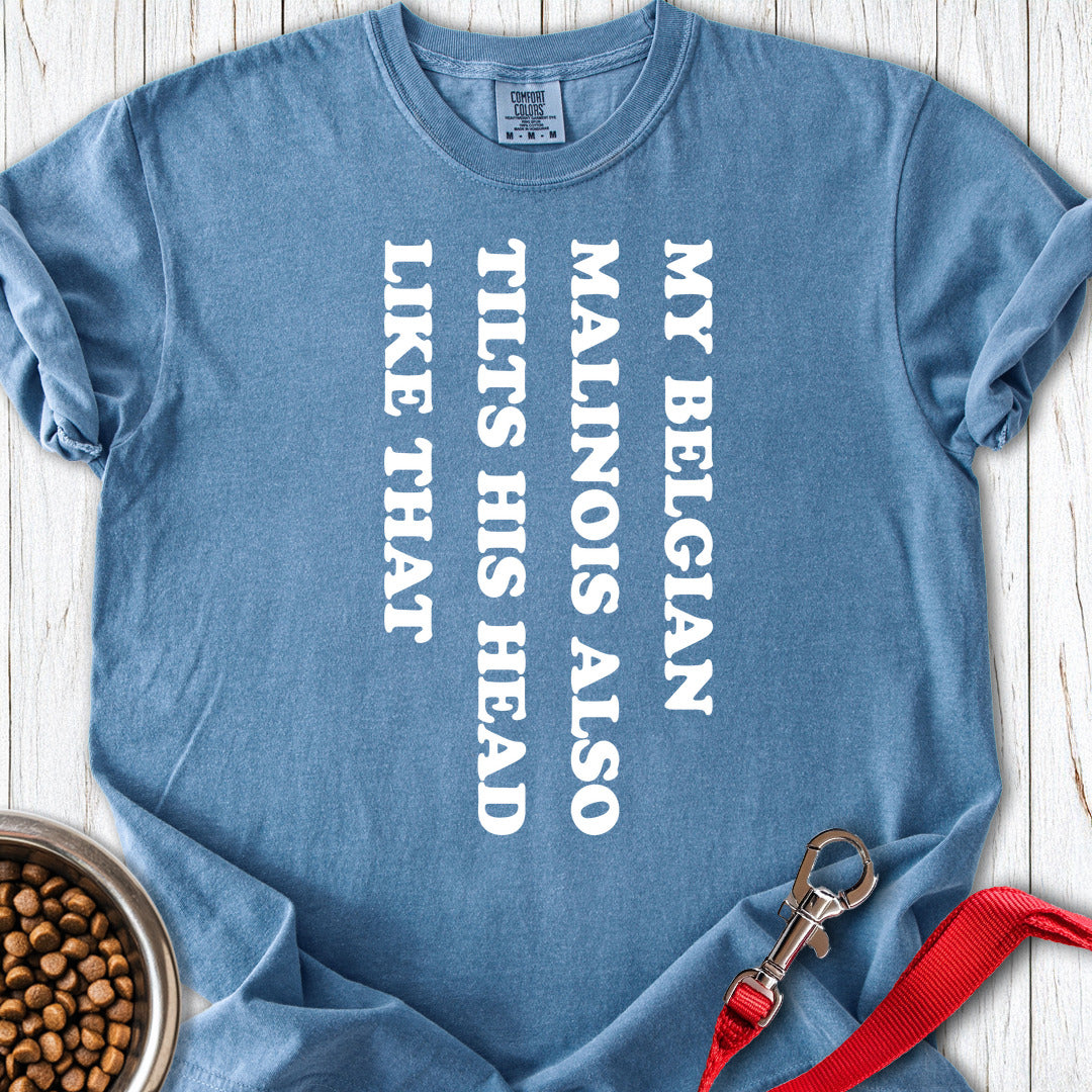 Belgian Malinois Tilt His Head Premium Tee Gift For Dog Lover