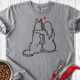 Belgian Tervuren Lineart Premium Tee Gift For Dog Lover