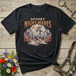 Spooky Night Mares T Shirt Gift For Horse Lover