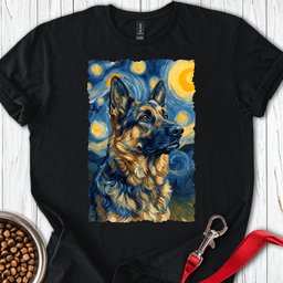 Belgian Tervuren Van Gogh T Shirt Gift For Dog Lover