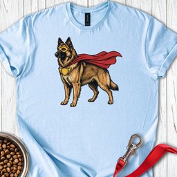 Belgian Tervuren Superhero T Shirt Gift For Dog Lover