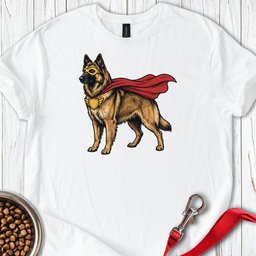 Belgian Tervuren Superhero T Shirt Gift For Dog Lover