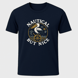 Nauti Pelican T Shirt Gift For Boat Owner
