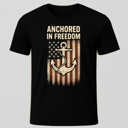 Freedom Flag T Shirt Gift For Boat Owner