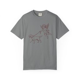 Angel Walking Lab Premium Tee Gift For Dog Lover