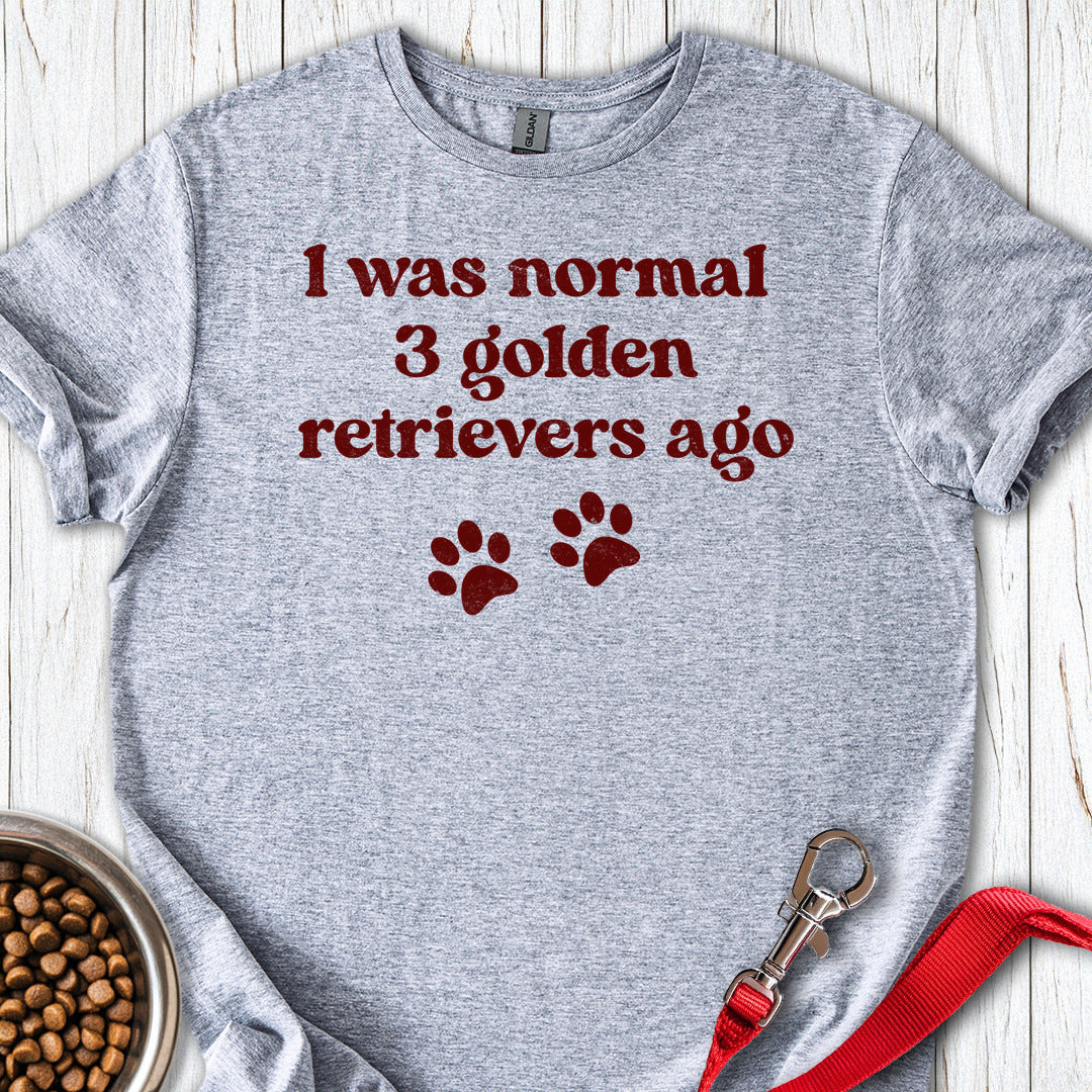 3 Golden Retrievers T Shirt Gift For Dog Lover