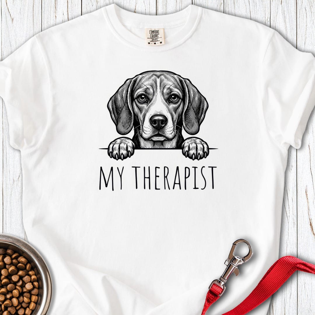 Beagle Therapist Premium Tee Gift For Dog Lover
