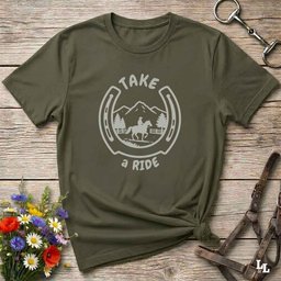 Take A Ride T Shirt Gift For Horse Lover