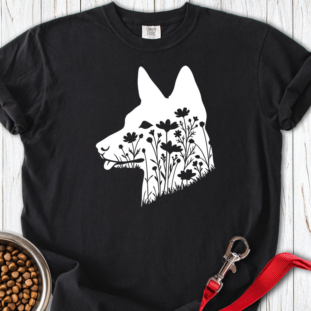 Basenji Flowers Premium Tee Gift For Dog Lover