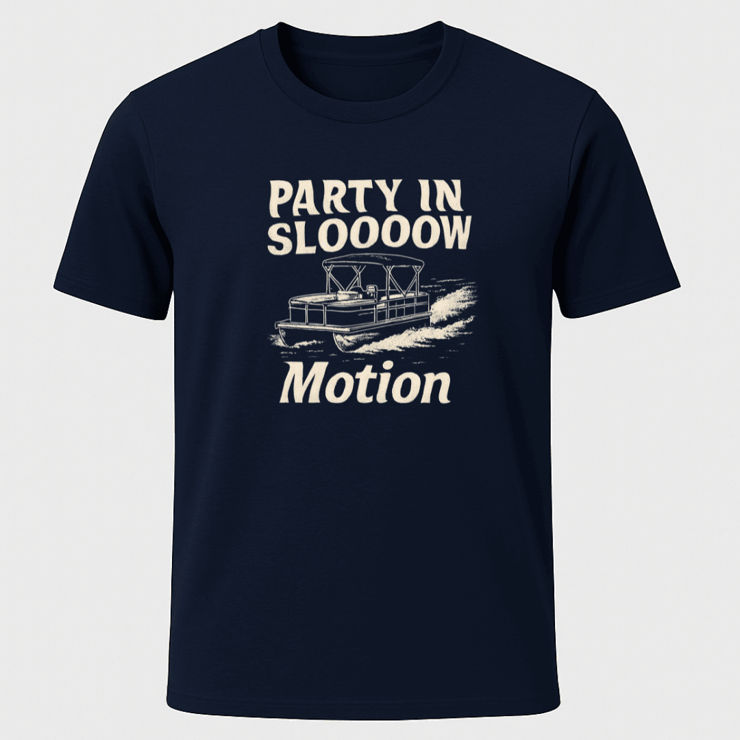 Party In Slow Mo T Shirt Gift For Boat Owner