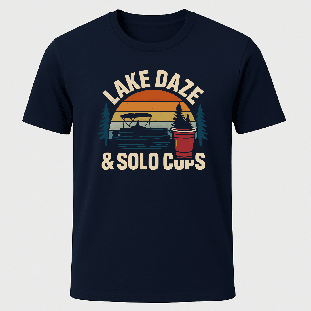 Solo Cup Sunset T Shirt Gift For Boat Owner