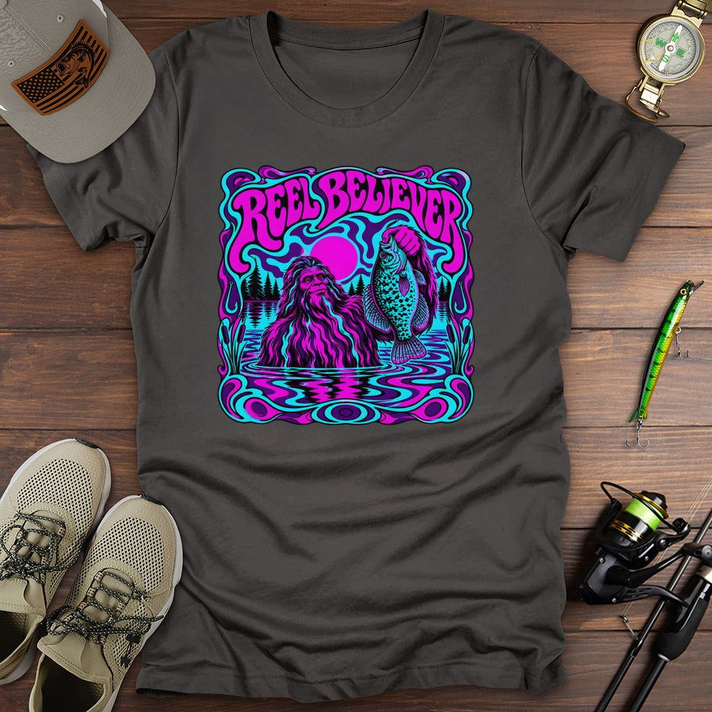 Reel Believer T Shirt Gift For Fishing Enthusiast