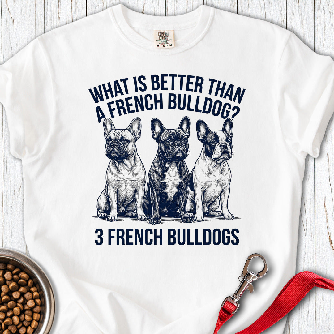 3 French Bulldogs Premium Tee Gift For Dog Lover