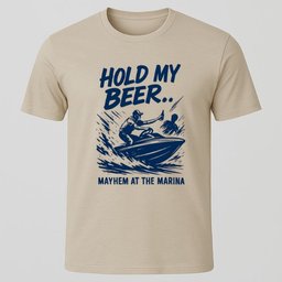 Hold My Beer T Shirt Gift For Boat Owner
