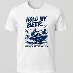 Hold My Beer T Shirt Gift For Boat Owner