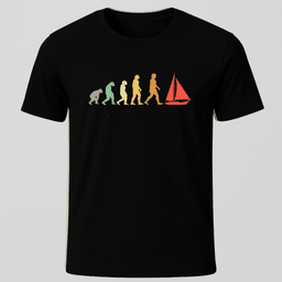 Sail Evolution T Shirt Gift For Boat Owner