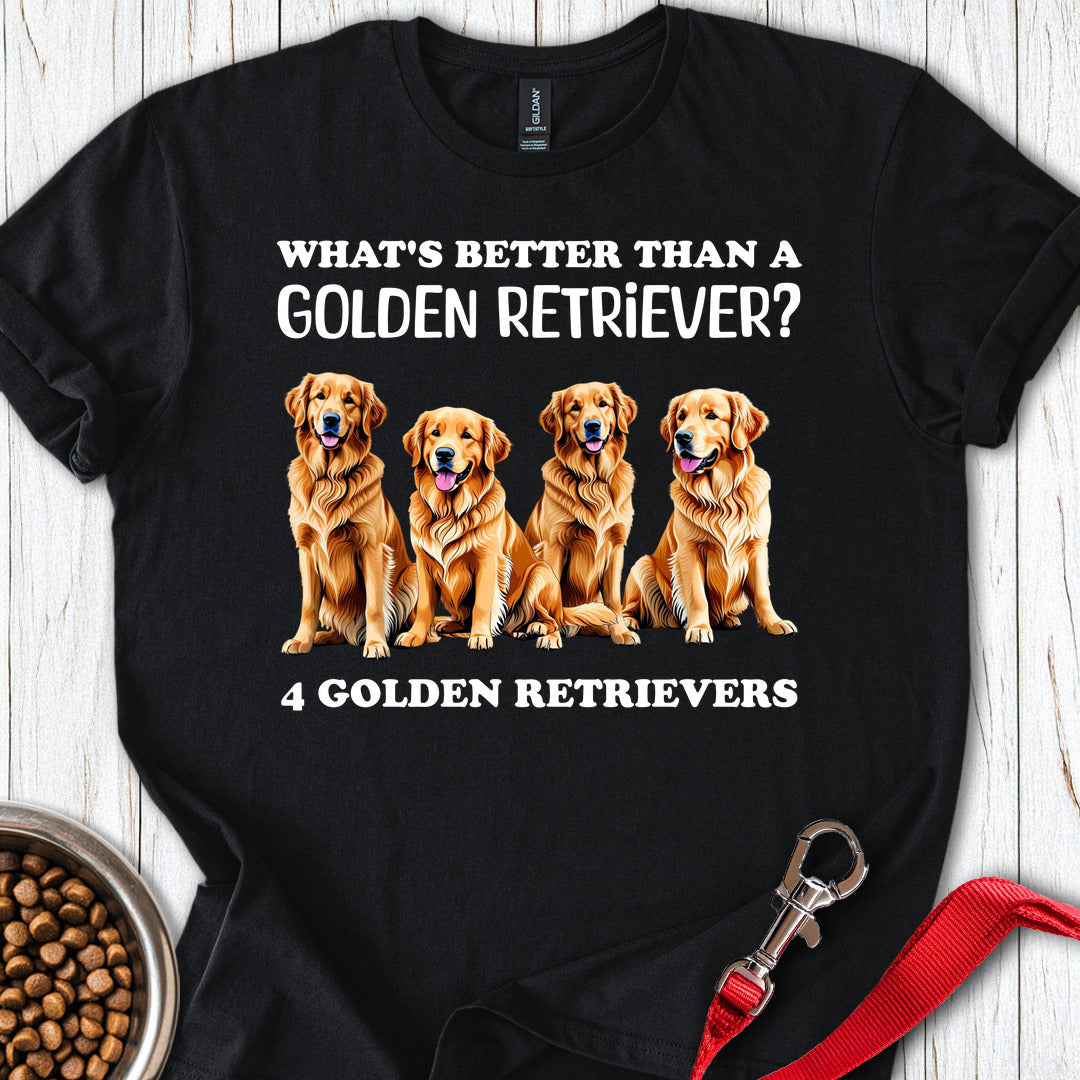 4 Golden Retrievers T Shirt Gift For Dog Lover