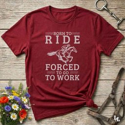 Born To Ride T Shirt Gift For Horse Lover