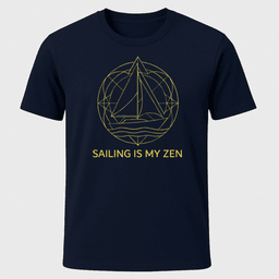 Sailing Zen T Shirt Gift For Boat Owner