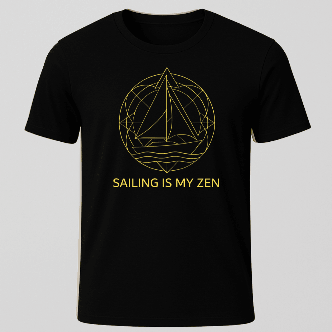 Sailing Zen T Shirt Gift For Boat Owner