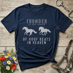 Thunder Is The Sound Of Hoof Beats In Heaven T Shirt Gift For Horse Lover