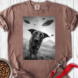 Belgian Malinois Ufo Premium Tee Gift For Dog Lover
