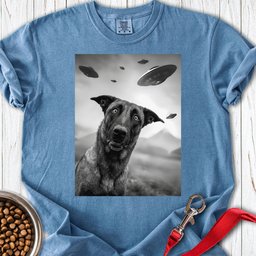Belgian Malinois Ufo Premium Tee Gift For Dog Lover