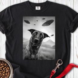 Belgian Malinois Ufo Premium Tee Gift For Dog Lover