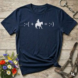 Maths Cowboy T Shirt Gift For Horse Lover