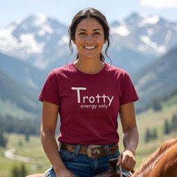 Trotty Energy Only T Shirt Gift For Horse Lover