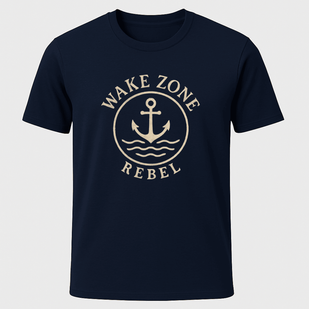 Wake Zone Rebel T Shirt Gift For Boat Owner