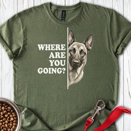 Belgian Mallinois Following T Shirt Gift For Dog Lover