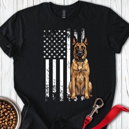 Belgian Malinois USA T Shirt Gift For Dog Lover