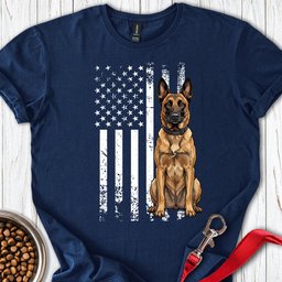 Belgian Malinois USA T Shirt Gift For Dog Lover