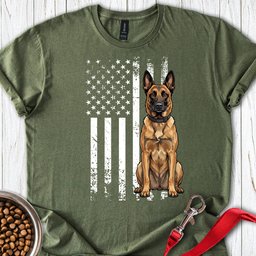 Belgian Malinois USA T Shirt Gift For Dog Lover