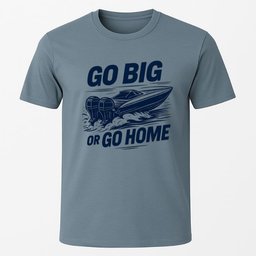 Go Big Or Go Home T Shirt Gift For Boat Owner