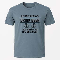 I Dont Always T Shirt Gift For Boat Owner