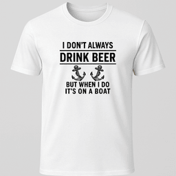 I Dont Always T Shirt Gift For Boat Owner