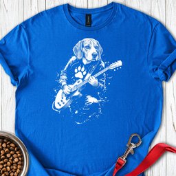 Beagle Guitar T Shirt Gift For Dog Lover
