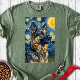 Belgian Tervuren Van Gogh Premium Tee Gift For Dog Lover