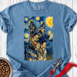 Belgian Tervuren Van Gogh Premium Tee Gift For Dog Lover