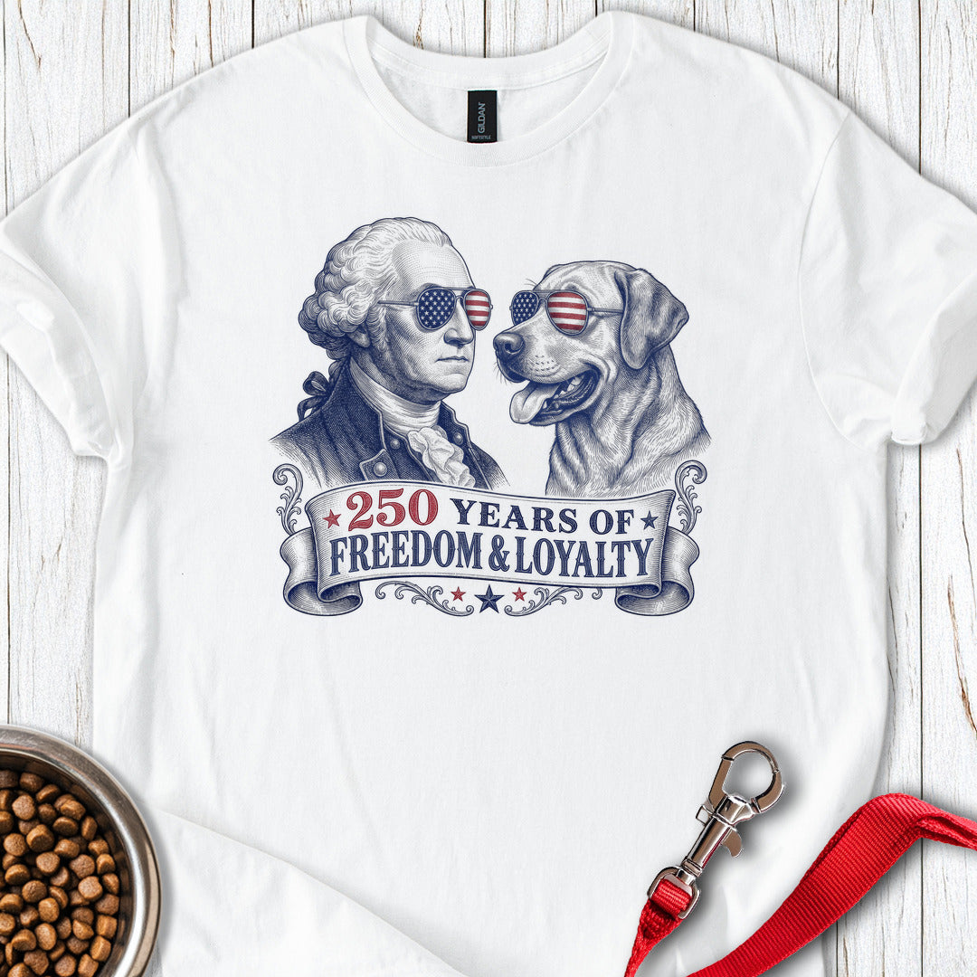 250 Year USA Labrador T Shirt Gift For Dog Lover