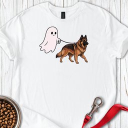Belgian Tervuren Ghost Walk T Shirt Gift For Dog Lover
