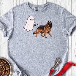 Belgian Tervuren Ghost Walk T Shirt Gift For Dog Lover