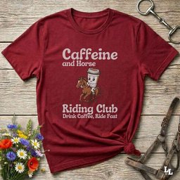 Coffee Riding Club Horse T Shirt Gift For Horse Lover