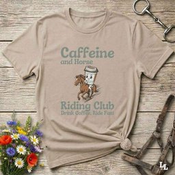 Coffee Riding Club Horse T Shirt Gift For Horse Lover