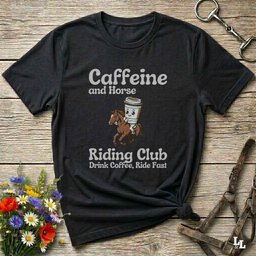 Coffee Riding Club Horse T Shirt Gift For Horse Lover