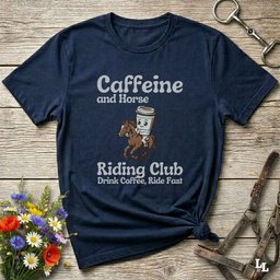 Coffee Riding Club Horse T Shirt Gift For Horse Lover
